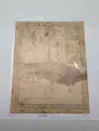 Tysk WWI Sårsmærke-certifikat til Musketér Karl Gonter, 1918