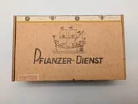 Vintage Pflanzer-Dienst Res Honoris Wooden Cigar Box WW2 ubrugt 