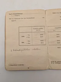 Tysk Kriegsmarine Soldbuch og Wehrmachtsführerschein til Werner Nippes