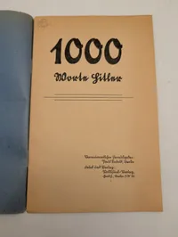 1000 Worte Hitler! Propaganda-hæfte, Volksfunk-Verlag