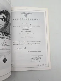 Lothar Hartung: Verleihungsurkunden des 3. Reiches