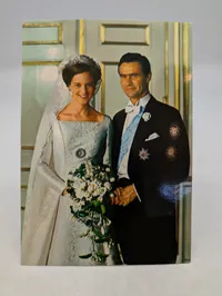 Bryllupsfoto af Prinsesse Benedikte og Prins Richard af Sayn-Wittgenstein-Berleburg