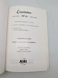 Kompani Linge Book Set and Lingeklubben Commemorative Volume with Glassware