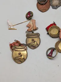 Samling af danske roning medaljer og emblemer fra Sønderjysk Kaproning