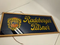 Radeberger Pilsner Indrammet Reklameskilt