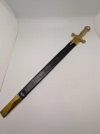 Dansk m1854 gravkors  Infantry Short Sword with Brass Hilt and Scabbard Mounts
