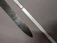 Sudanese Kaskara Broadsword with Leather-Wrapped Hilt and Crossguard