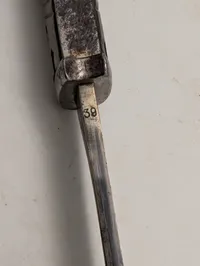 Tysk Mauser K98 Bajonet med skede, Model S84/98 III, nummerens 