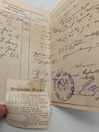 Tysk Militärpaß fra 1. Verdenskrig tilhørende Emil Ludvig Matthiesen