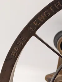 Vintage Brass Anti-Aircraft Ring Sight with Rubber Eyepiece