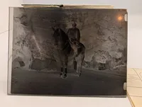 Antique Glass Plate Negative and Telegram Service Document Collection