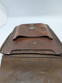 Militær Korttaske i Læder, Vintage Model, Dansk ?. Tysk ?