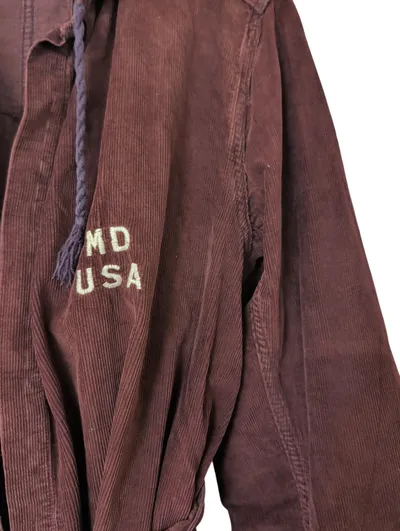WWII US Army Medical Corps Red Corduroy Bath Robe