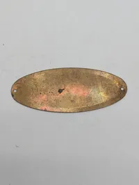 Vintage Omega messingskilt