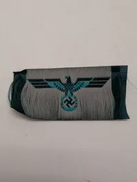 Tysk Wehrmacht brystørn, BeVo-vævet stofmærke, original 
