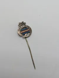 Danish King Christian X 1940-1945 Emblematic Silver Lapel Stick Pin