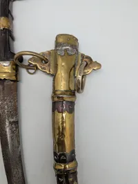 Antique Omani Khanjar Dagger with Silver Filigree Scabbard