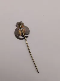 Danish King Christian X 1940-1945 Emblematic Silver Lapel Stick Pin