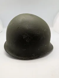 Vintage US Military M1 Steel Helmet Shell WW2 Front seam fixed ball 