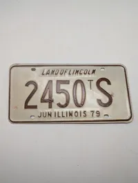 1979 Illinois Nummerplade "Land of Lincoln"
