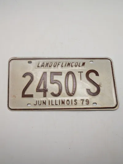 1979 Illinois Nummerplade "Land of Lincoln"