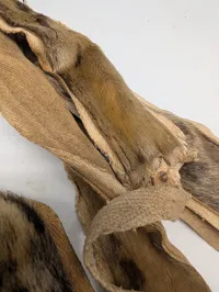 Tyske  Gebirgsjäger Ski Skins  i Sælskind med Metalklemmer WW2