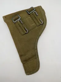 Dansk Pistol hylster  i olivengrøn kanvas