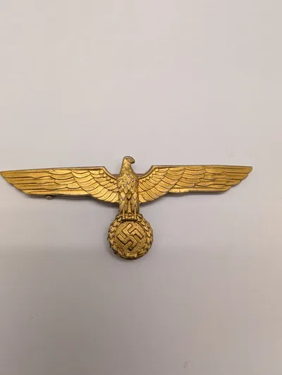 Tysk Kriegsmarine brystørn i forgyldt metal