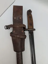 Belgisk WW1 bajonet med frø 