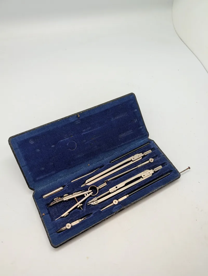 Penol Skolebestik 601/K VIII Vintage Drafting Compass Set