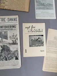 Samling af danske modstandsaviser og illegale blade fra 2. verdenskrig