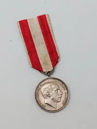 Dansk Genforeningsmedalje 1920, Christian X, sølv, givet til udlændinge, ekstremt sjælden 
