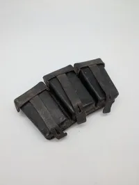 WWII German K98 Mauser Triple Ammunition Pouch, Black Pebbled Leather