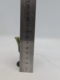 Chinese Carved Spinach Green Jade Goblet
