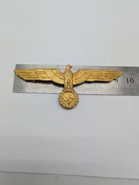Tysk Kriegsmarine brystørn i forgyldt metal