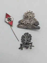 Tysk samling af tre emblemer, efter 45 