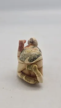 Antik JAPANESE HAND CARVED EROTIC NETSUKE FIGURES EDO / MEIJI PERIODE 