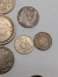 Collection of International Silver and Base Metal Coins, 20th Century