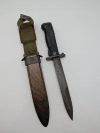 Danish M/62 Bayonet with HTK Crown Marking and Scabbard