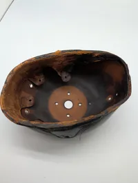 Pre-WW1 tysk Pickelhaube læderhjelm-skal