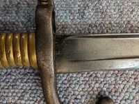French Model 1866 Chassepot Yataghan Sword Bayonet with Scabbard