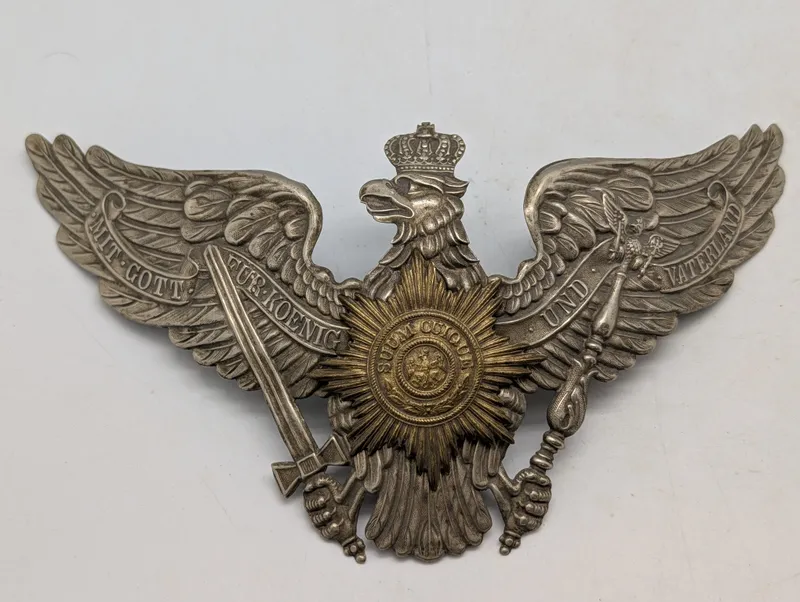 Preussisk Garde  Hjelm-Emblem med 'Suum Cuique' Stjerne