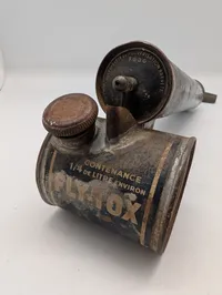 Vintage Fly-Tox French Tinplate Hand Pump Insecticide Sprayer