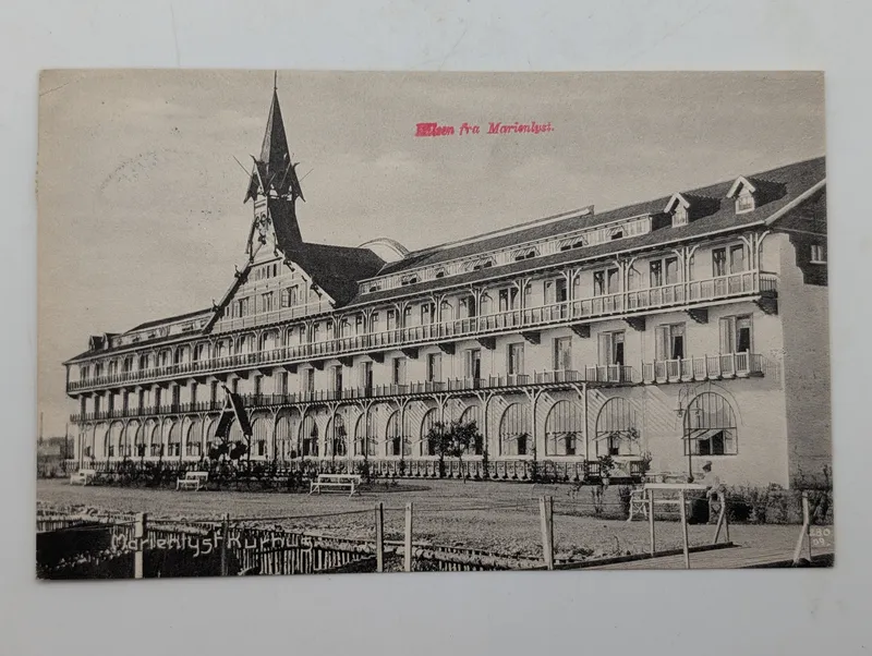 Vintage Postcard of Marienlyst Kurhus, Helsingør, Denmark