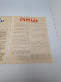 To udgaver af Sydvestsjællands Ugeblad fra marts og april 1945