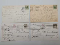 Lot of 4 Vintage Postcards including J. Beagles & Co. Comic Series