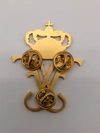 Dansk Kongeligt Monogram Pin - Frederik X Rex