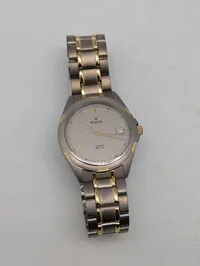 Bulova Titanium WR 100 Herrearmbåndsur med Dato, virker 