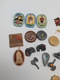 Collection of Vintage German WHW Winterhilfswerk Charity Pins and Badges