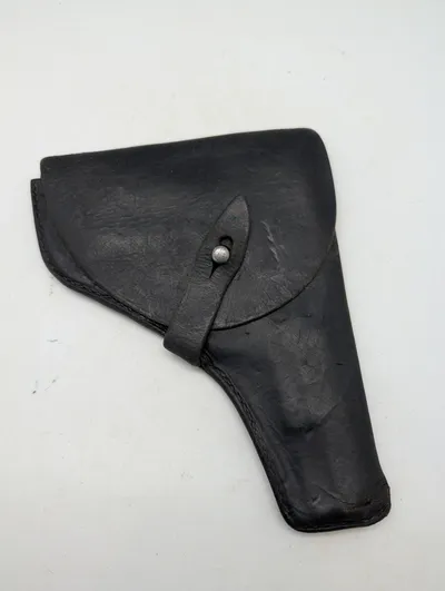 Militær pistolhylster i sort læder til Walther PPK eller lignende